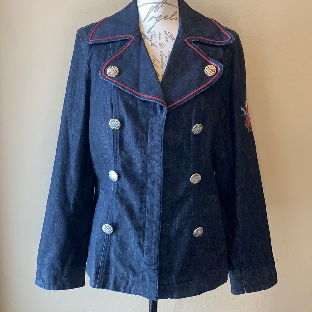 Rare Brighton denim jacket Follow Your Heart M/L